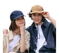 Clakllie Drawstring Baseball Cap Water-Resistant Outdoor Sport Cap Men's Mountain Hat Unstructured Trucker Hats Plain Dad Cap, Navy-bb2, One size