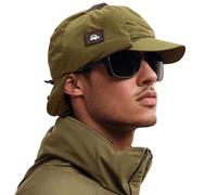 Clakllie Earflap Ushanka Russian Caps Waterproof Winter Baseball Cap Warm Trapper Visor Hat Snow Ski Eskimo Hats,Coffee