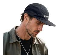 Clakllie Quick Dry 5 Panel Baseball Cap Waterproof Flat Brim Hats for Women Men Adjustable Golf Dad Hat,BSSP2549-Black