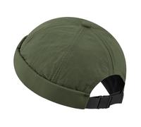 Clakllie Quick Dry Brimless Caps for Men Lightweight Checkered Docker Cap | Nylon No Brim Hats Adjustable Beanie Vintage Sailor Cap Casual Worker Skull Caps