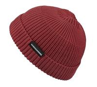 Clakllie Swag Fashion Beanie Knitted Cap Docker Leon Hat Cap Skullcap Roll-up Edge Fisherman Harbour Hats,KH07-Wine Red