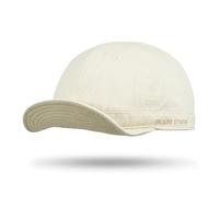 Clakllie Vintage Short Brim Hat for Men Low Profile Cadet Cap Cotton Flat Bill Baseball Cap Moisture Wicking Golf Dad Hats,CLSB06-Beige