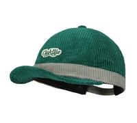Clakllie Vintage Short Peak Baseball Cap Men's Short Brim Caps Stylish 6 Panel Corduroy Hat Unstructured Dad Hat Hip Hop Cap