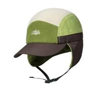 Clakllie Winter Baseball Cap for Men Warm Trapper Hat with Visor Multi-Color 5 Panel Dad Hat Cold Weather Russian Hats,CRDT01-Green Taupe