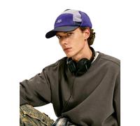 Clakllie Winter Baseball Cap for Men Warm Trapper Hat with Visor Multi-Color 5 Panel Dad Hat Cold Weather Russian Hats,CRDT01-Purple Black