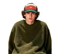 Clakllie Winter Baseball Cap for Men Warm Trapper Hat with Visor Multi-Color 5 Panel Dad Hat Cold Weather Russian Hats,CRDT01-Orange Green