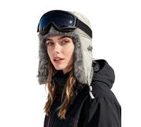 Clakllie Winter Faux Suede Trapper Hat for Men Warm Ushanka Russian Hat Thick Bomber Hats Cold Weather Hunting Trooper Hats,PL2513-Beige