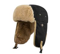 Clakllie Winter Trapper Hat for Men Women Warm Aviator Pilot Hats with Faux Fur Fuzzy Ear Flaps Ushanka Russian Trooper Hats Thick & Soft Fleece Lined Hunting Snow Ski Eskimo Outdoor Hat