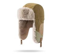 Clakllie Winter Warm Bomber Hat Adult Faux Fur Trapper Trooper Snow Hats Ushanka Russian Hunting Hat Thick Fleece Ear Flap Aviator Pilot Cap Outdoor Windproof Coldproof Ski Earflap Hat