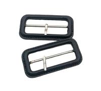 CLALoc 5PCS Leather Covered Belt Buckle Kit, Inner Size 26/52MM, DIY Slide Buckles Replacement for Straps, Pet Collars clothes so