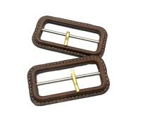 CLALoc 5PCS Leather Covered Belt Buckle Kit, Inner Size 26/52MM, DIY Slide Buckles Replacement for Straps, Pet Collars clothes so