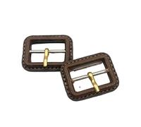 CLALoc 5PCS Leather Covered Belt Buckle Kit, Inner Size 26/52MM, DIY Slide Buckles Replacement for Straps, Pet Collars clothes so