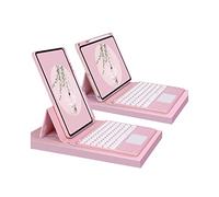 CLALOC Bluetooth Keyboard Case for Ipad Pro 11Inch 4Th Generation, 360° Rotatable, Magnetically Detachable Wireless Keyboard Cover Round Keycaps QWERTY English Layout,Light Pink,Air5 10.9 2022