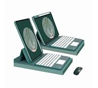 CLALOC Keyboard Case for Ipad 1St 2Nd 3Rd 4Th 5Th 6Th Gen 2017 2018 2020 2021 2022, 360 Rotatable Magnetically Detachable Bluetooth Wireless Keyboard Cover with Mouse,Dark Green,5th 9.7 2017