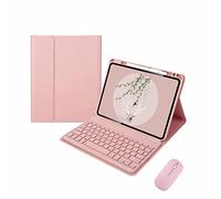 CLALOC Keyboard Case with Mouse for Ipad Air 4Th/5Th 10.9 2020 2022,Magnetic Detachable Wireless Bluetooth Keyboard,Ultra-Thin Table Cover for Ipad 10Th Gen 10.9Inch Air 4 / Air 5,Pink