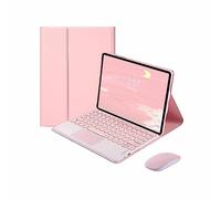 CLALOC Keyboard Case with Mouse for Xiaomi Redmi Pad 10.61 Inch 2022, Folio Keyboard Cover with Magnetically Detachable Wireless Keyboard for Redmi Pad 10.61'',QWERTY Keyboard Case,Pink