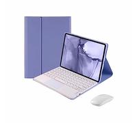 CLALOC Keyboard Case with Mouse for Xiaomi Redmi Pad 10.61 Inch 2022, Folio Keyboard Cover with Magnetically Detachable Wireless Keyboard for Redmi Pad 10.61'',QWERTY Keyboard Case,Lavender Purple
