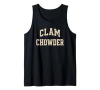 Clam Chowder | Vintage Coastal Lettering Design Tank Top