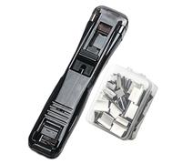 Clam Clip Dispenser - Reusable Paper Clip Dispenser, Reusable Paper Binding Clamps, Will Not Damage Your Papers | For Desktop Home Office Classroom Organizing Documents Bills Files Books Documents