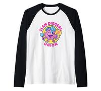 Clam Diggers Inappropriate Funny Adult Humor Embarrassing Raglan Baseball Tee