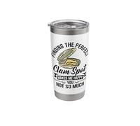 Clam Harvest Enthusiast Clamming Lover Seafood Design Stainless Steel Insulated Tumbler