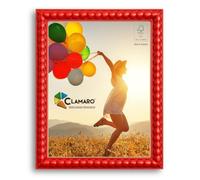 CLAMARO 'BUBBLE' Design Picture Frame 80 x 100 cm in Bubble Balls Style | Red | Handmade MDF Picture and Photo Frame with Acrylic Glass | Frame for e.g. Photos, Posters or Puzzles