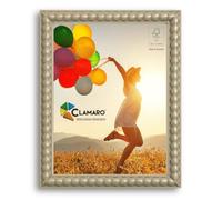 CLAMARO "BUBBLE" designer photo frame 20 x 30 cm, bubble ball style, beige, handmade MDF photo frame with acrylic glass, photo frame for example pictures, posters