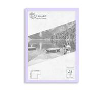 CLAMARO Collage 20 Picture Frame 16 x 23 cm Handmade Made to Measure Lilac Pastel Modern 20 mm Wide Slim Design MDF Wooden Picture Frame with Acrylic Glass, Back Panel and Hanger