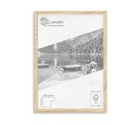 CLAMARO "COLLAGE 20" Picture Frame 17x24 Handmade to Measure | Sonoma Oak | Modern 20 mm Wide Slim Design MDF Wooden Picture Frame Incl. Acrylic Glass, Rear Panel and Hanger