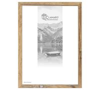 Clamaro 'Collage' Picture Frame 30 x 19 Handmade | Antique Oak | Modern MDF Picture Frame with Acrylic Glass Glass, Back Plate and Hanger (Horizontal and Vertical)