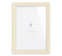 CLAMARO Collage Picture Frame, MDF Wood, Beige, 40 x 50 cm, Acrylic Glazing | Handmade in Germany, Moulding Width 30 mm, With Backing Board and Sawtooth Hanger, For Portrait and Landscape, Rectangular