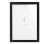 CLAMARO Collage Picture Frame, MDF Wood, Matt Black, 40 x 120 cm, FSC Wood | Handmade in Germany, Moulding Width 30 mm, With Backing Board and Sawtooth Hanger, For Portrait and Landscape, Rectangular