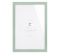 CLAMARO Collage Picture Frame, MDF Wood, Pastel Sage, 30 x 40 cm, FSC Wood | Handmade in Germany, Moulding Width 30 mm, With Backing Board and Sawtooth Hanger, For Portrait and Landscape, Rectangular