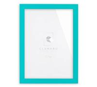 CLAMARO Collage Picture Frame, MDF Wood, Pastel Turquoise, 40 x 50 cm | Handmade in Germany, Moulding Width 30 mm, With Backing Board and Sawtooth Hanger, For Portrait and Landscape, Rectangular