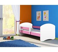 Clamaro Fantasia Basic 140x70, 160x80 or 180x80 Children's Bed Set Including Mattress, Slatted Frame and with or without Bed Box Drawer, Adjustable Drop Protection and Edge Protection Strips