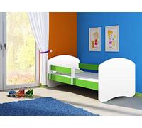 Clamaro Fantasia Basic 140x70, 160x80 or 180x80 Children's Bed Set Including Mattress, Slatted Frame and with or without Bed Box Drawer, Adjustable Drop Protection and Edge Protection Strips