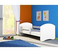 Clamaro Fantasia Basic 140x70, 160x80 or 180x80 Children's Bed Set Including Mattress, Slatted Frame and with or without Bed Box Drawer, Adjustable Drop Protection and Edge Protection Strips