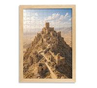 CLAMARO 'PUZZLED' Puzzle Frame for 50 x 70 cm Puzzle - Puzzle Picture Frame in Wild Oak Decor - Picture Frame with 30 mm Wide MDF Wood Frame Including Acrylic Glass and Back Panel