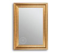 CLAMARO 'Riga' Antique Wall Mirror 30 x 70 cm with Frame | Gold | Shabby Chic Vintage Baroque Mirror with Wooden Frame | Baroque Mirror with Metal Hanger and Mounting Material