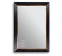 CLAMARO 'Sofia' Antique Wall Mirror 60 x 120 cm with Frame Dark Brown Shabby Chic Vintage Baroque Mirror with Wooden Frame Baroque Mirror with Metal Hanger and Mounting Material