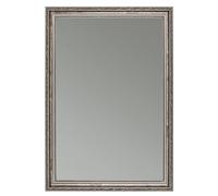 CLAMARO Viktor Antique Wall Mirror 70 x 120 cm with Frame Grey Silver Shabby Chic Vintage Baroque Mirror with Wooden Frame Baroque Mirror Including Metal Hanger and Mounting Material