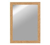 CLAMARO 'Vision' Wall Mirror 40 x 140 cm Full Length Mirror | Catania Oak | Modern Square Mirror with MDF Frame, Includes Metal Hanger and Mounting Material (Landscape and Portrait)