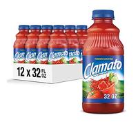 Clamato Original Tomato Cocktail, 32 Fl oz Bottles (Pack of 12) Bottles