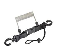 Clamp and Quick Buckle Diving Coil Strap Anti-Lost Spring Rope Strap Underwater Diving Strap with Diving Spring Clips