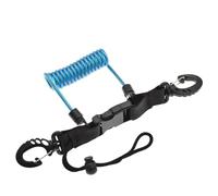 Clamp and Quick Buckle Diving Coil Strap Anti-Lost Spring Rope Strap Underwater Diving Strap with Diving Spring Clips