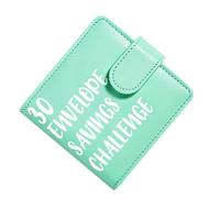 Clamp Binder - 11.5 cm Money Saving Challenge Household Book with 30 Envelopes, PU Leather Budget Planner with Magnetic Closure, Waterproof Financial Planner, Pink