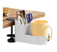 Clamp Cup Holder | Mug Mount for Desk - Spill Proof Clip On Cup Holder for Dining Room Bedroom Restaurant Office School Dormitory