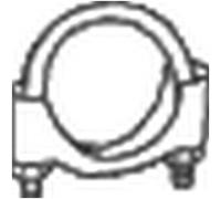 2x ✅Fits BOSAL 250-265 Muffler Tube Clamp M8 65mm, U CLAMP, 10pcs PA ⭐UK Seller⭐