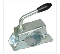 CLAMP for Jockey Wheel Heavy Duty Ribbed 48MM ZINC Plated All Weather Caravan