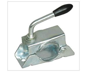 CLAMP for Jockey Wheel Heavy Duty Ribbed 48MM ZINC Plated All Weather Caravan